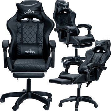 Крісло комп'ютерне DIEGO AERO Full Black AERO-Black фото
