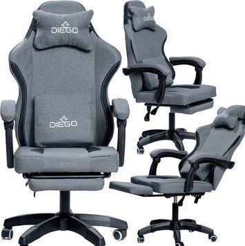 Крісло комп'ютерне DIEGO Soft Gray G2711-Gray фото